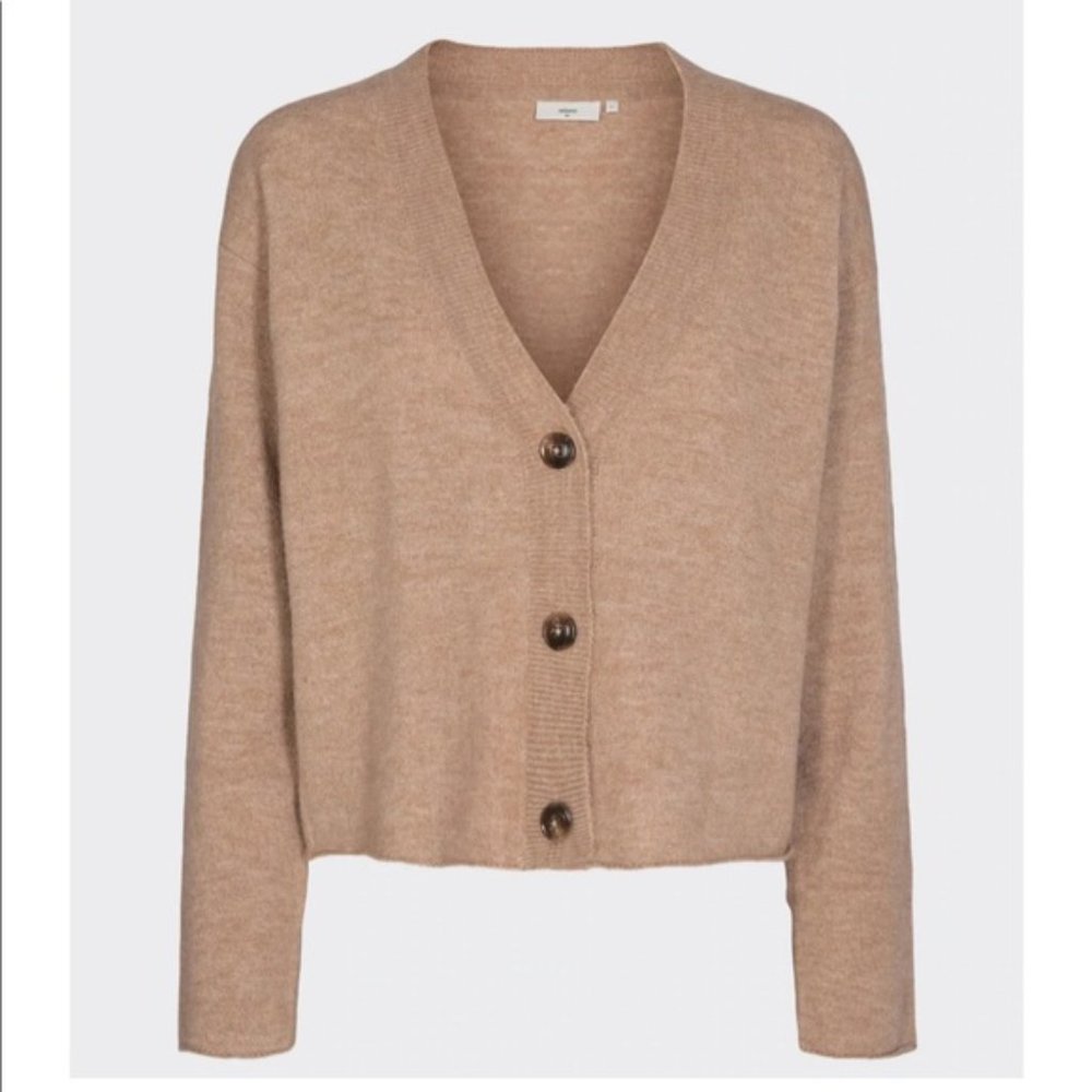 MINIMUM Brown Moffie Button Alpaca Cardigan - Picture 11 of 11